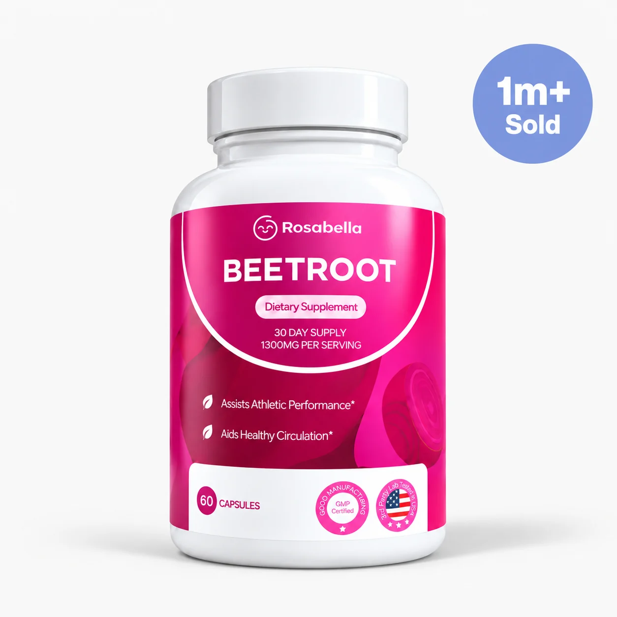 Rosabella Beetroot capsules bottle